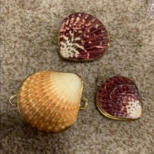 Variety of Shell Trinket Boxes Bundle 6